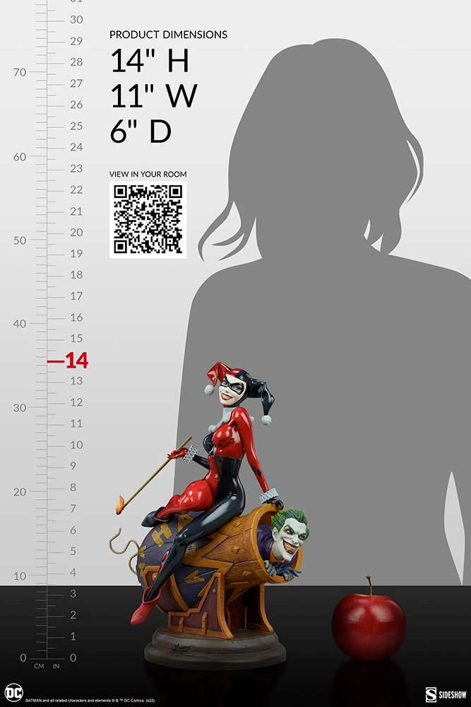 فیگور جوکر و هارلی کویین توپخانه برند سایدشو نسخه 205 از 1000 مدل Joker & Harley Quinn SIDESHOW