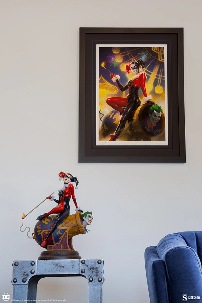 فیگور جوکر و هارلی کویین توپخانه برند سایدشو نسخه 205 از 1000 مدل Joker & Harley Quinn SIDESHOW