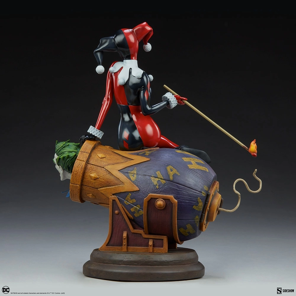 فیگور جوکر و هارلی کویین توپخانه برند سایدشو نسخه 205 از 1000 مدل Joker & Harley Quinn SIDESHOW