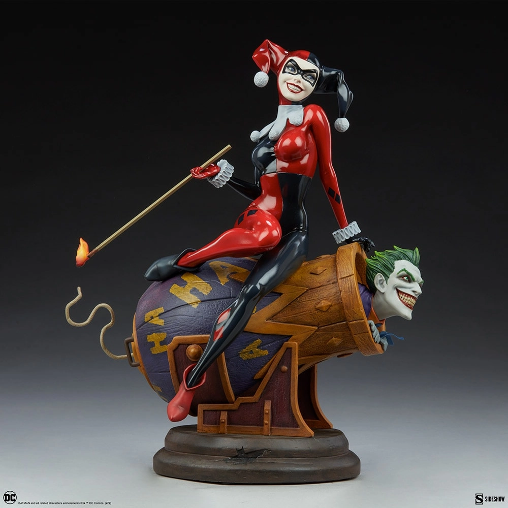 فیگور جوکر و هارلی کویین توپخانه برند سایدشو نسخه 205 از 1000 مدل Joker & Harley Quinn SIDESHOW