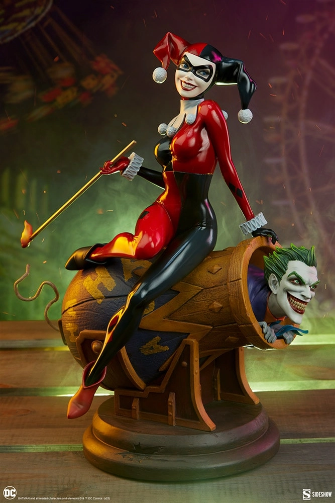 فیگور جوکر و هارلی کویین توپخانه برند سایدشو نسخه 205 از 1000 مدل Joker & Harley Quinn SIDESHOW