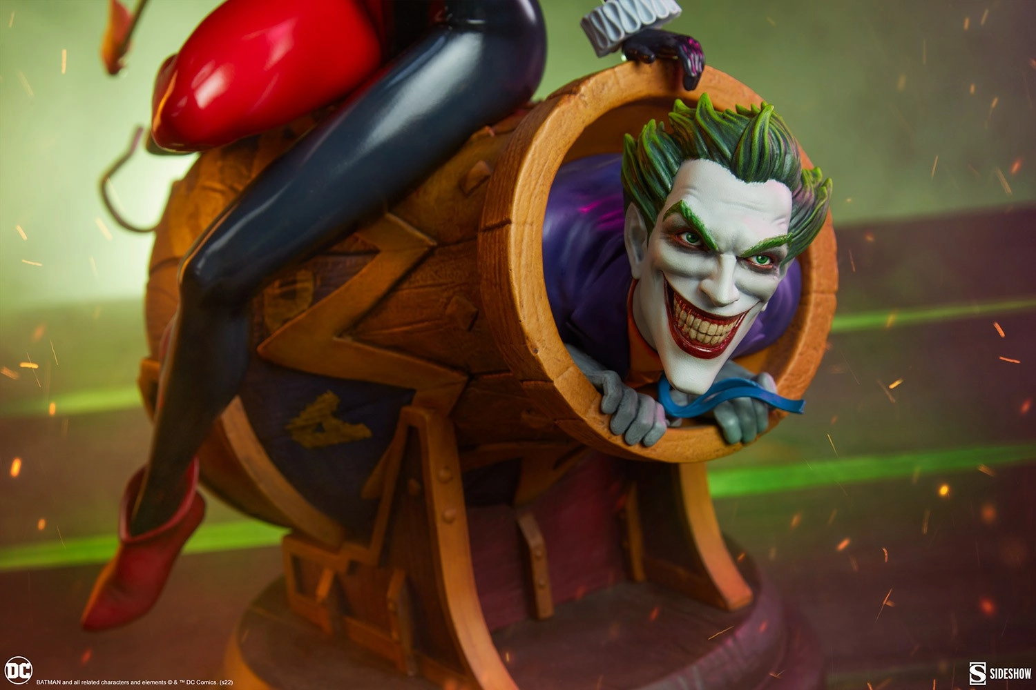 فیگور جوکر و هارلی کویین توپخانه برند سایدشو نسخه 205 از 1000 مدل Joker & Harley Quinn SIDESHOW