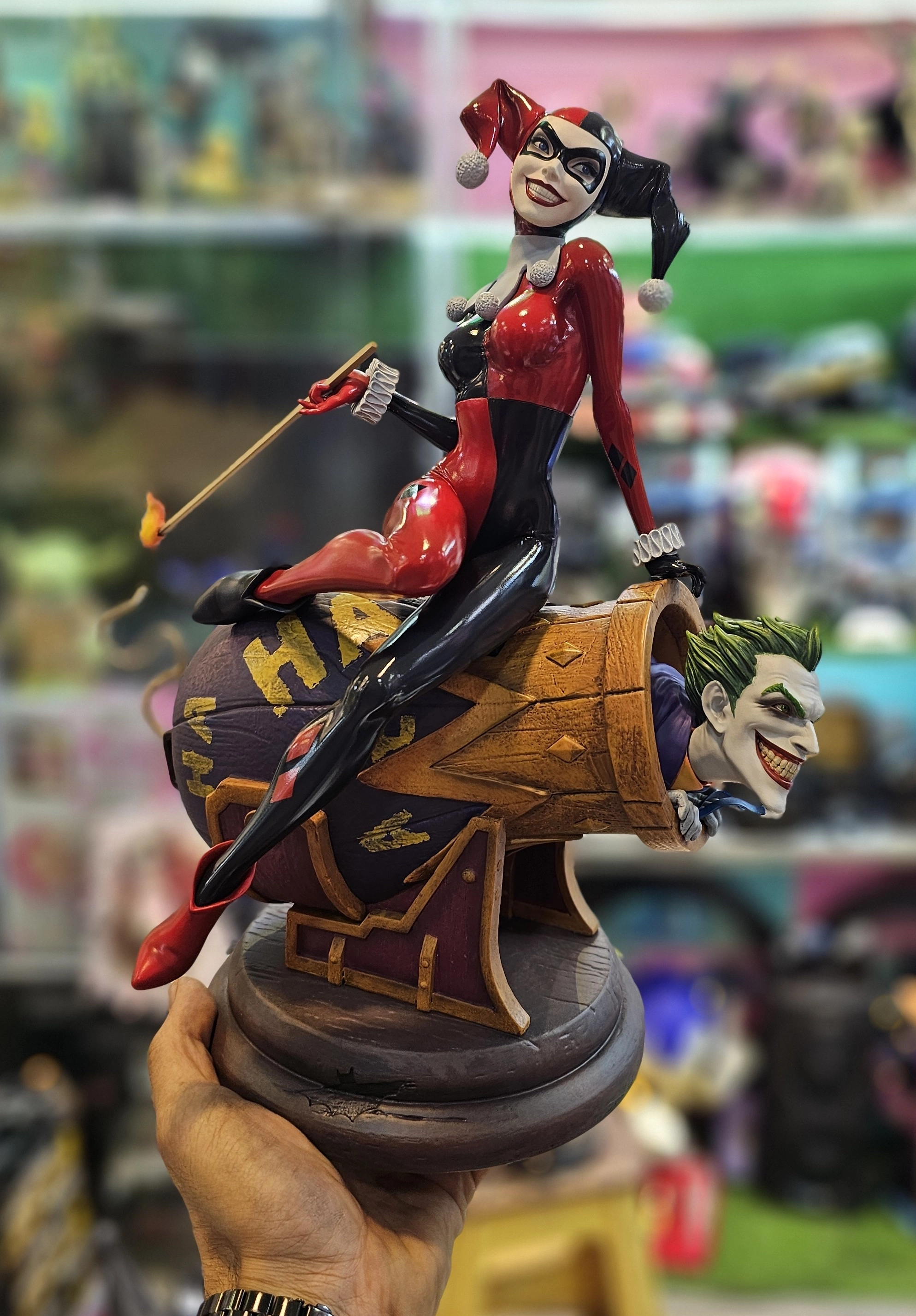 فیگور جوکر و هارلی کویین توپخانه برند سایدشو نسخه 205 از 1000 مدل Joker & Harley Quinn SIDESHOW