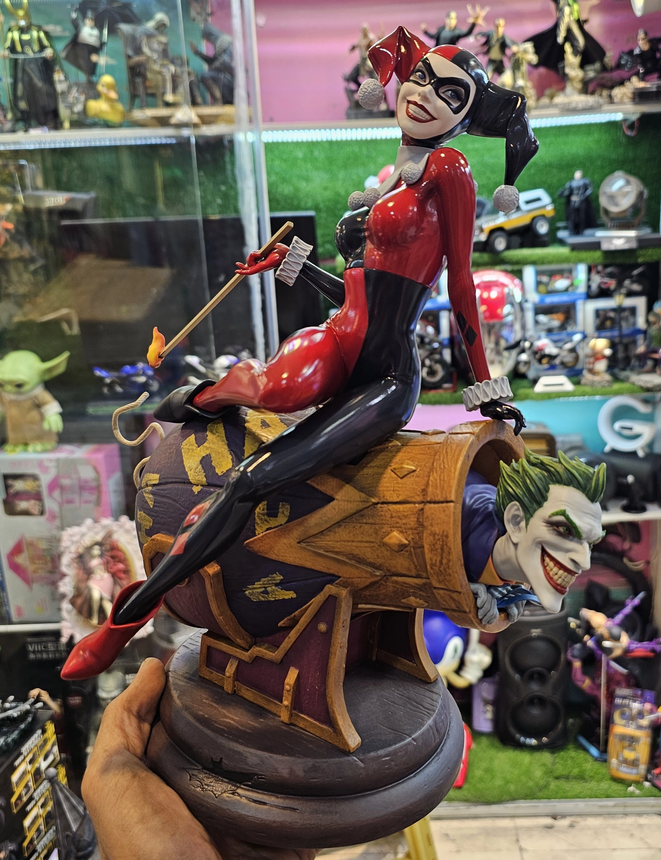 فیگور جوکر و هارلی کویین توپخانه برند سایدشو نسخه 205 از 1000 مدل Joker & Harley Quinn SIDESHOW