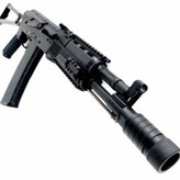 تفنگ تیر ژله ای کلاش گلنگدن متحرک قنداق تاشو فلزی مدل AK102 Hard Box