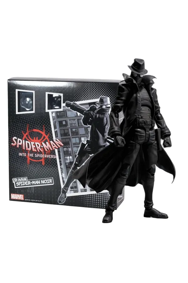 اکشن فیگور اسپایدرمن مایلز مورالز مدل Spiderman Marvel Noir Detective Miles Morales