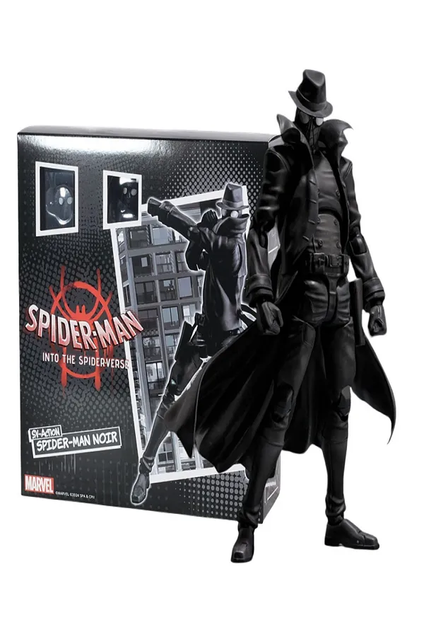 اکشن فیگور اسپایدرمن مایلز مورالز مدل Spiderman Marvel Noir Detective Miles Morales