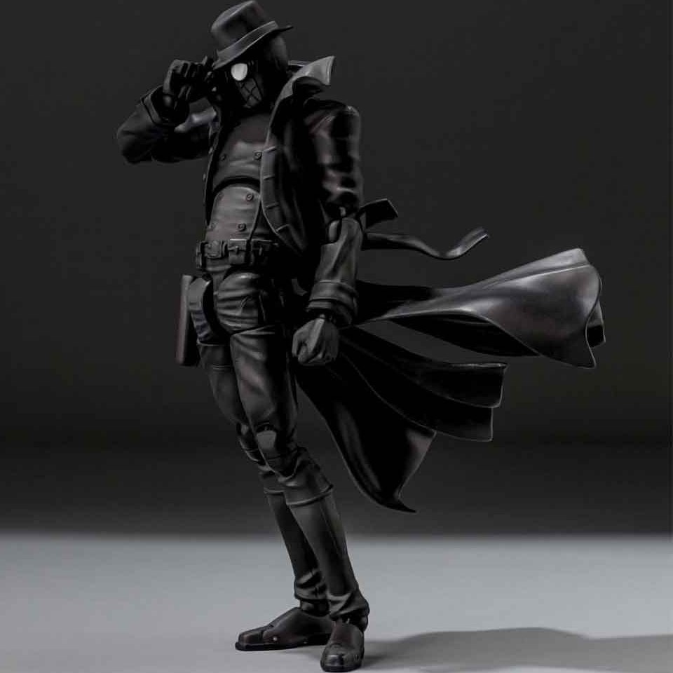 اکشن فیگور اسپایدرمن مایلز مورالز مدل Spiderman Marvel Noir Detective Miles Morales