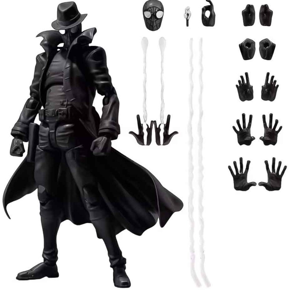 اکشن فیگور اسپایدرمن مایلز مورالز مدل Spiderman Marvel Noir Detective Miles Morales