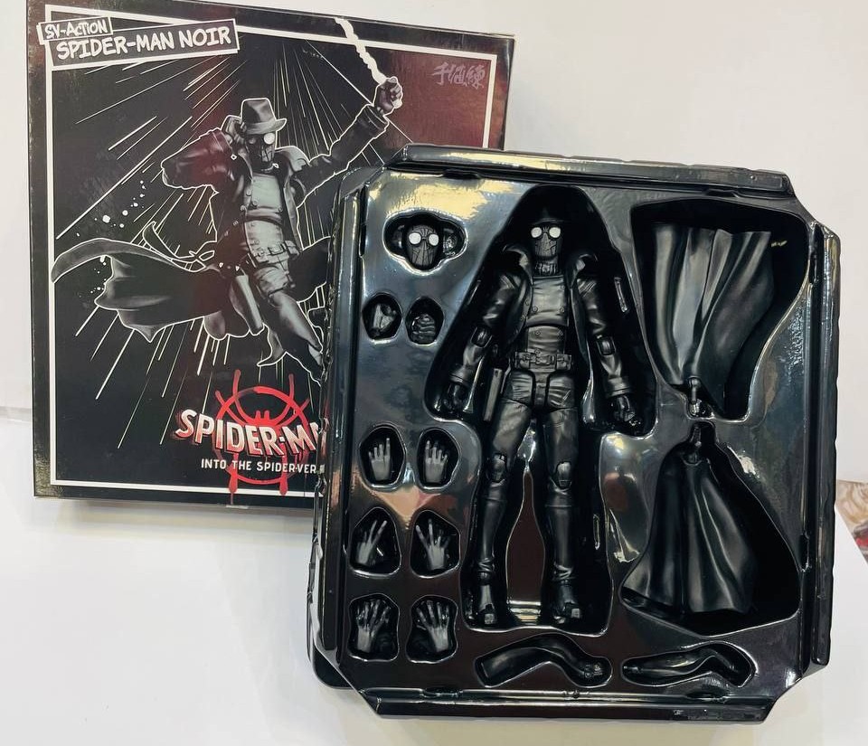 اکشن فیگور اسپایدرمن مایلز مورالز مدل Spiderman Marvel Noir Detective Miles Morales