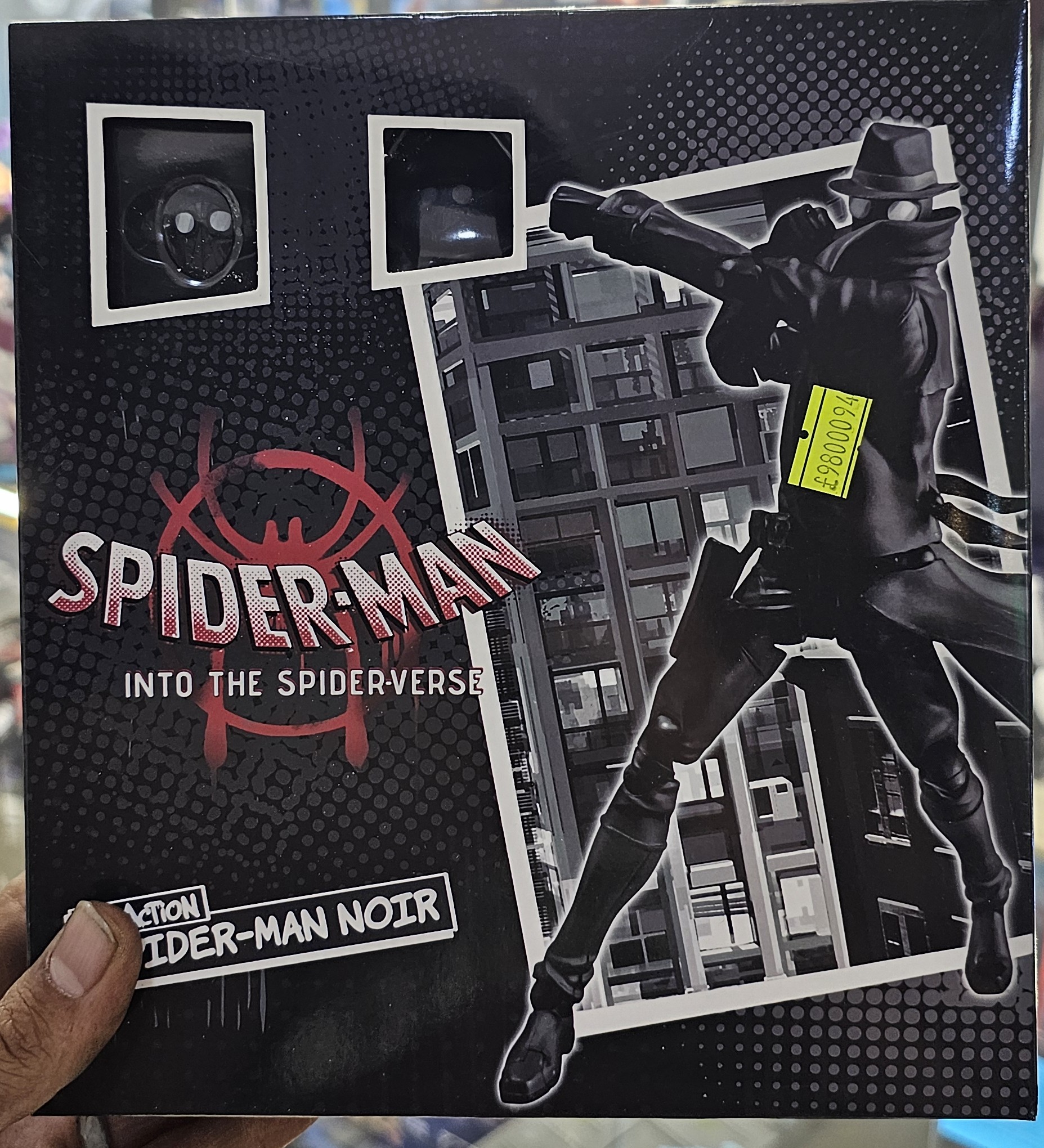 اکشن فیگور اسپایدرمن مایلز مورالز مدل Spiderman Marvel Noir Detective Miles Morales