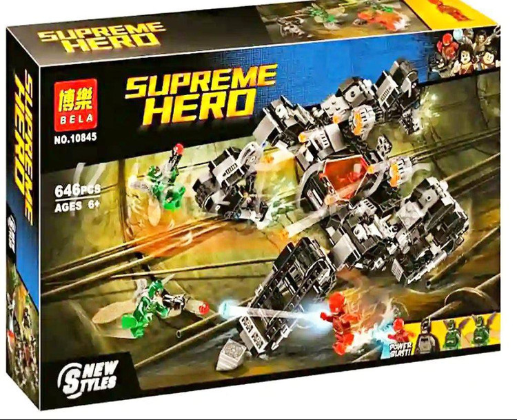 لگو ماشین بتمن و فلش 646 قطعه مدل 10845