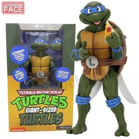 اکشن فیگور لاکپشت های نینجا لئوناردو 45 سانت نکا اورجینال مدل Leonardo NECA