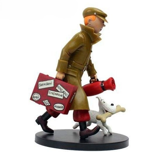 فیگور تن تن و میلو با چمدون مدل TINTIN