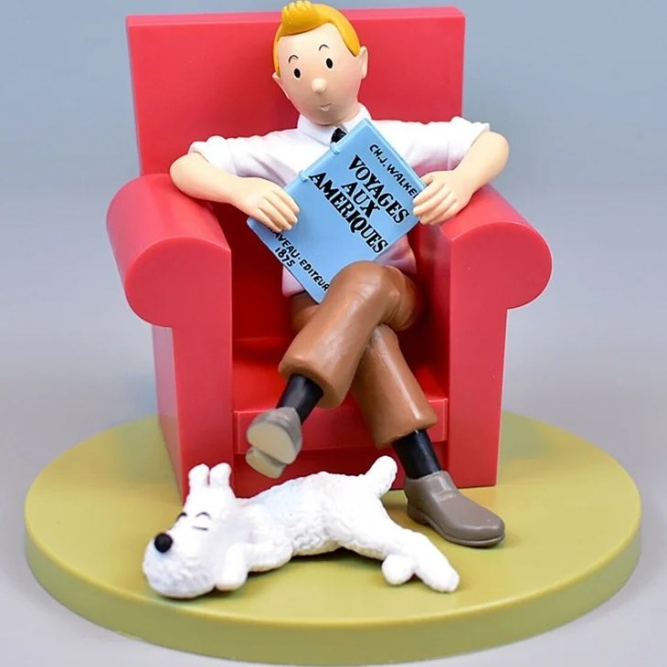 فیگور تن تن و میلو با روی مبل مدل TINTIN 01