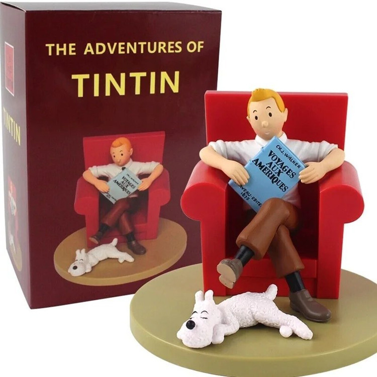 فیگور تن تن و میلو با روی مبل مدل TINTIN 01