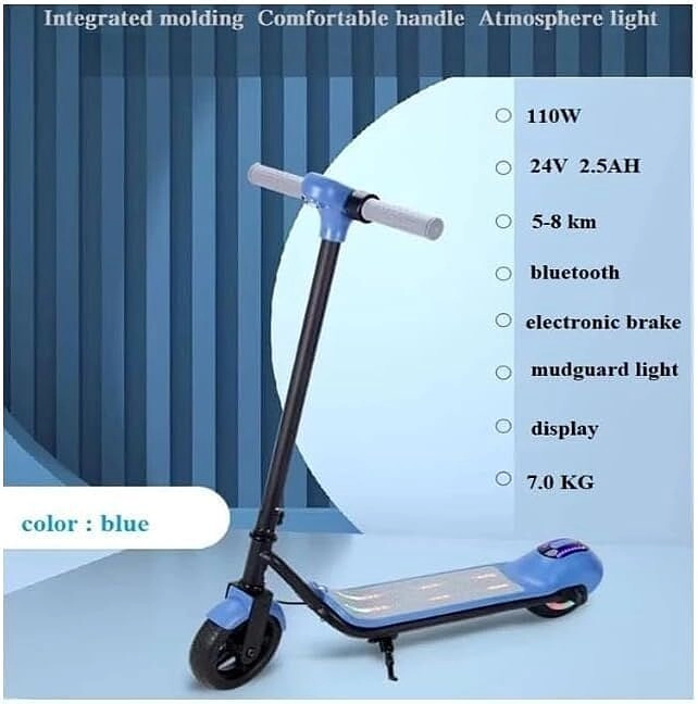 اسکوتر برقی شارژی 10 کیلومتر سرعت 130 کیلو تحمل وزن مدل 98816