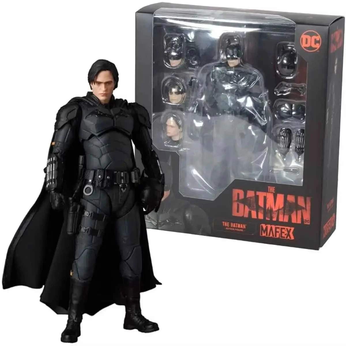 اکشن فیگور بتمن شخصیت رابرت پتینسون 2022 برند مافکس مدل Batman Robert Pattinson Mafex