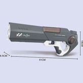 تفنگ آبپاش رگباری شارژی مخزن 600 میلی مکش دار برد 12 متری مدل 333