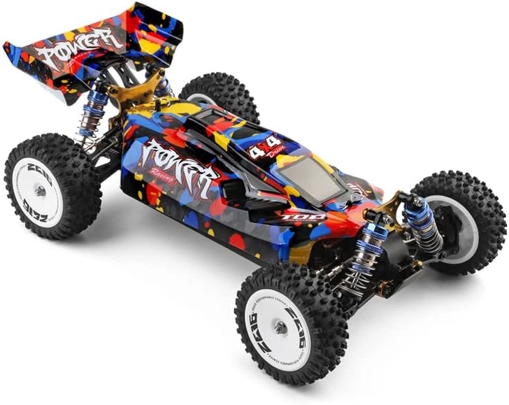 ماشین کنترلی آفرود براشلس 75 کیلومتر Wltoys 124007