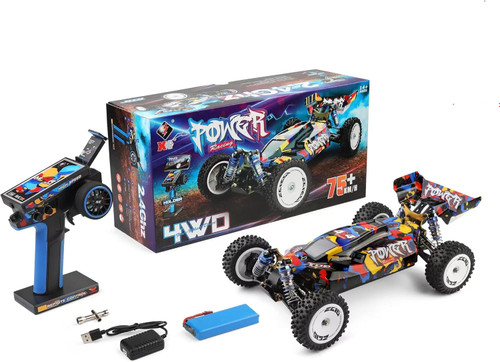 ماشین کنترلی آفرود براشلس 75 کیلومتر Wltoys 124007