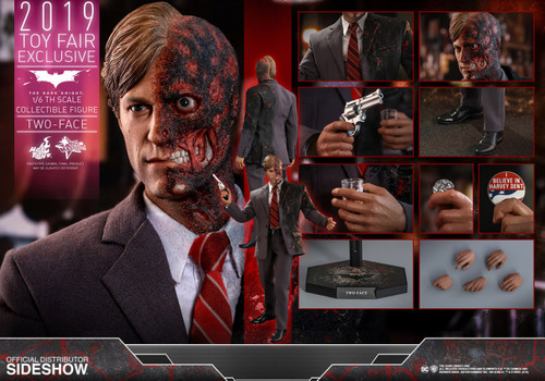 اکشن فیگور هاروی دنت سری بتمن دارک نایت برند هات تویز مدل Batman The Dark Night Two Face Hottoys