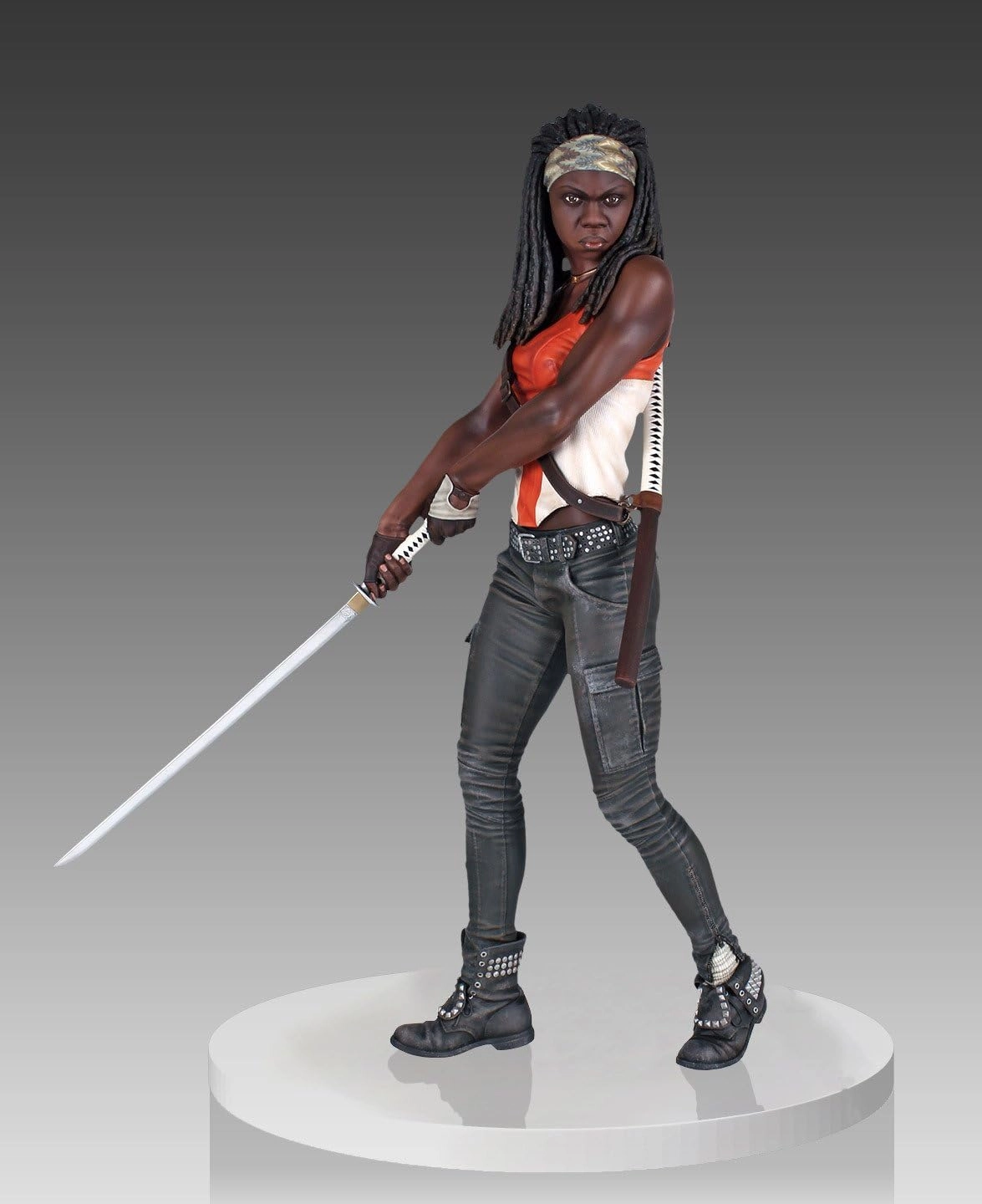 فیگور میشون از سری مردگان متحرک 45 سانت برند Three zero مدل The Walking Dead Michonne