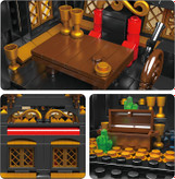 لگو کشتی دزدان دریایی کارائیب مروارید سیاه 1288 قطعه مدل Mould king 13083