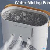 پنکه شارژی دو موتور رومیزی مه پاش بزرگ مخزن دار ریموتدار گردون 01