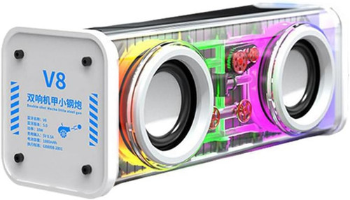 اسپیکر شارژی جیبی قابل حمل RGB دار 3 بلندگو مدل V8