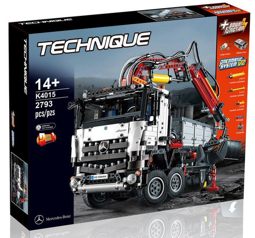 لگو کامیون و جرثقیل بنز اکتروس کنترلی 2793 قطعه مدل Mercedes-Benz Arocs Technic 4015