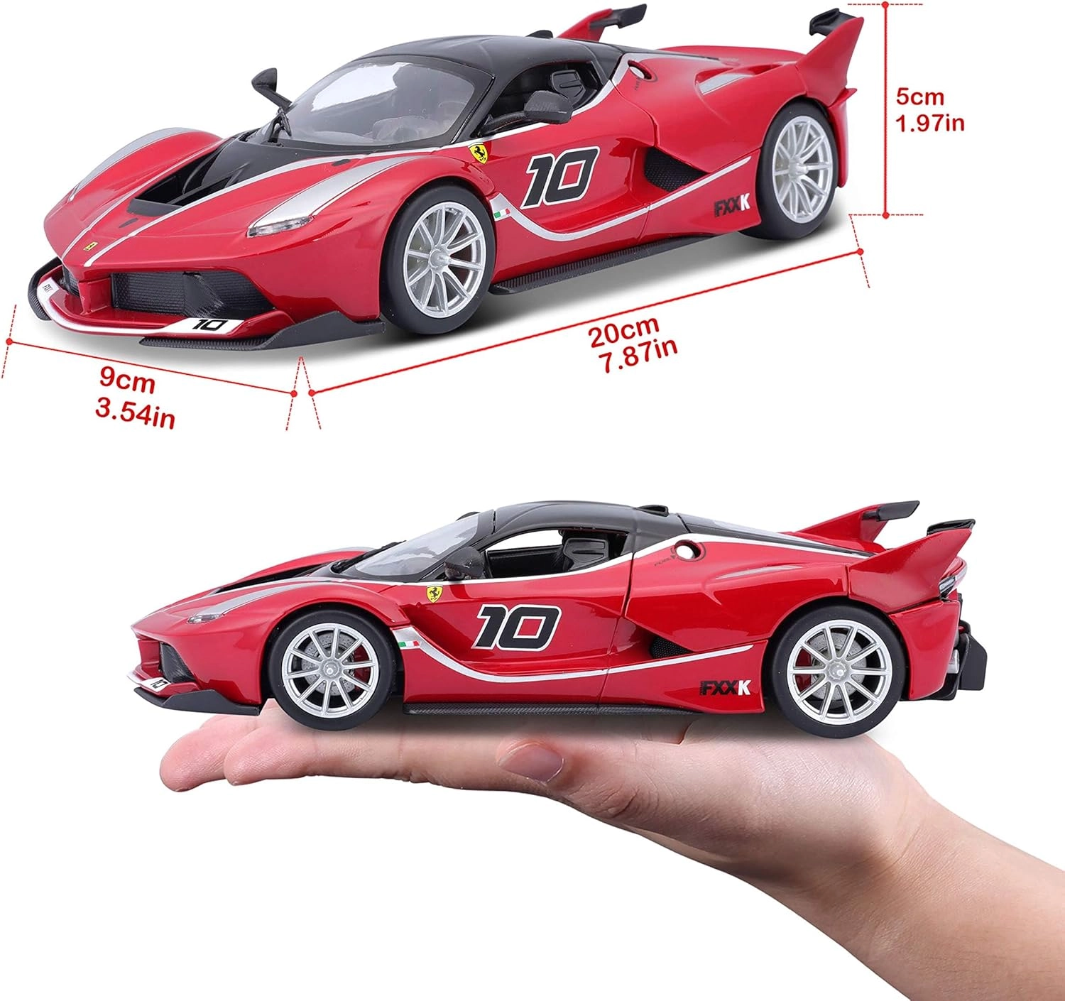 ماکت ماشین فلزی فراری مدل لافراری برند بوراگو Ferrari Fxx K Burago 1/24
