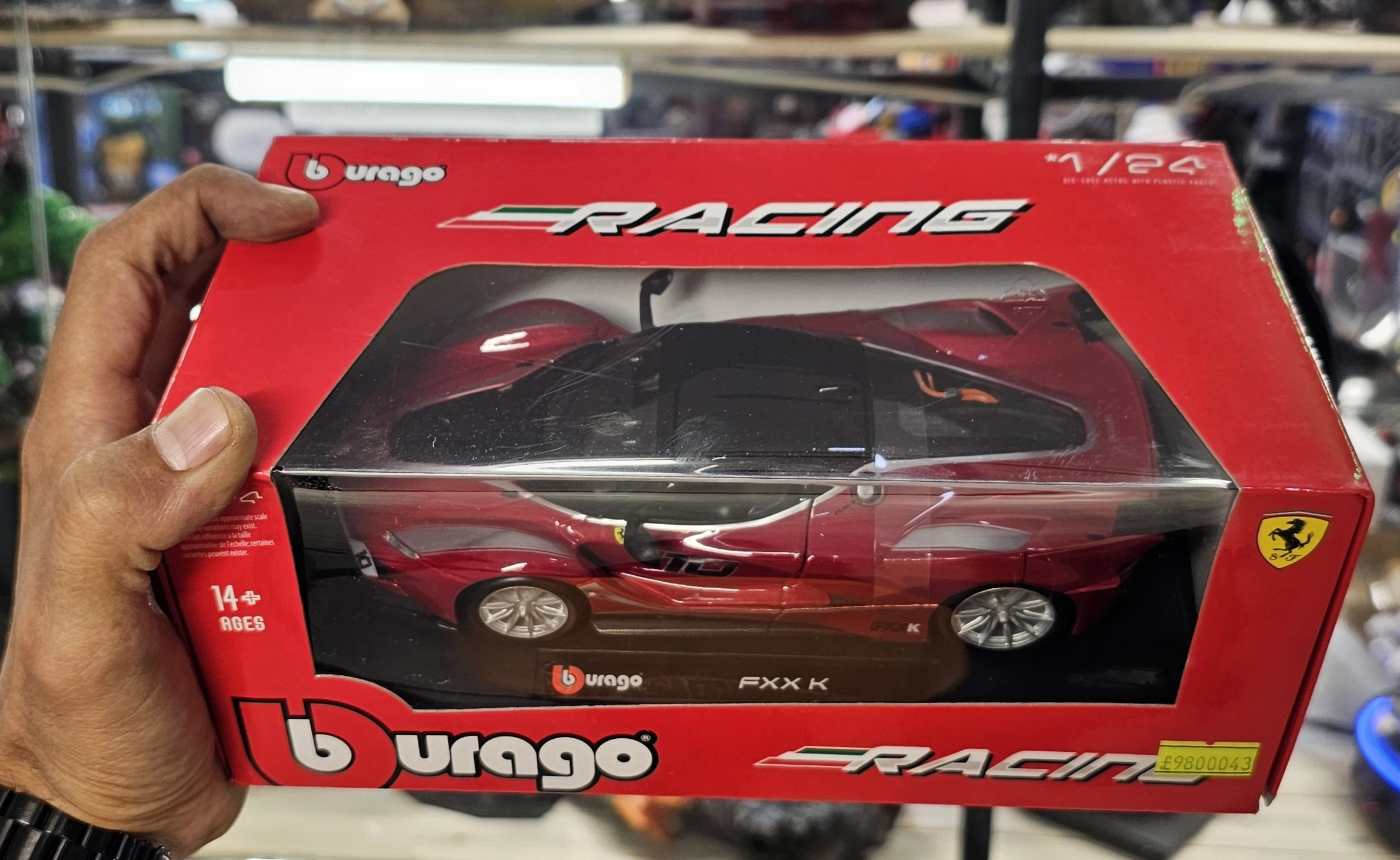ماکت ماشین فلزی فراری مدل لافراری برند بوراگو Ferrari Fxx K Burago 1/24