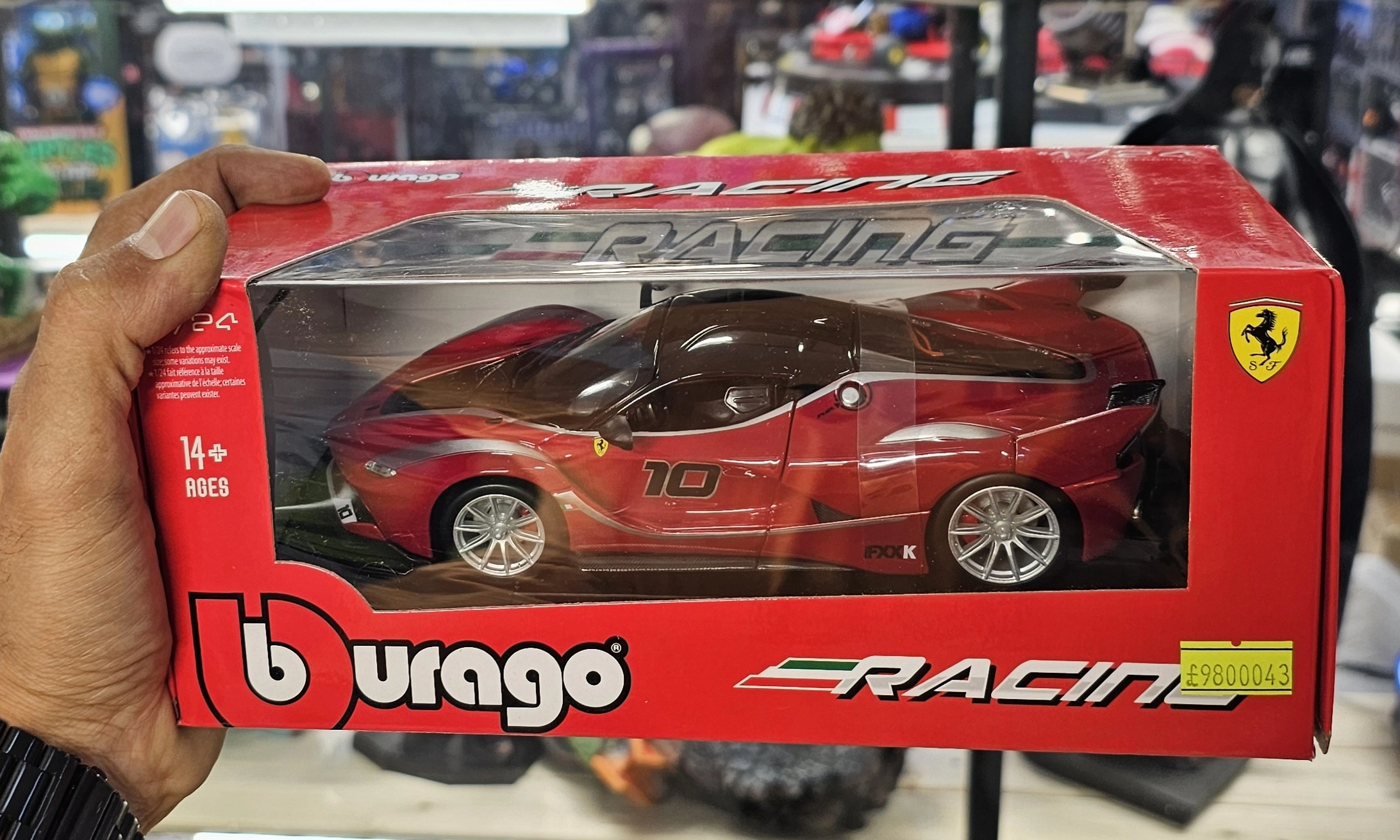 ماکت ماشین فلزی فراری مدل لافراری برند بوراگو Ferrari Fxx K Burago 1/24