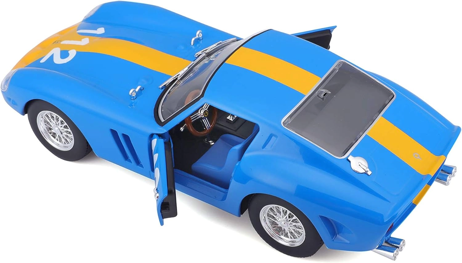 ماکت ماشین فلزی فراری 250 جی تی او برند بوراگو Ferrari 250 GTO Burago 1/24