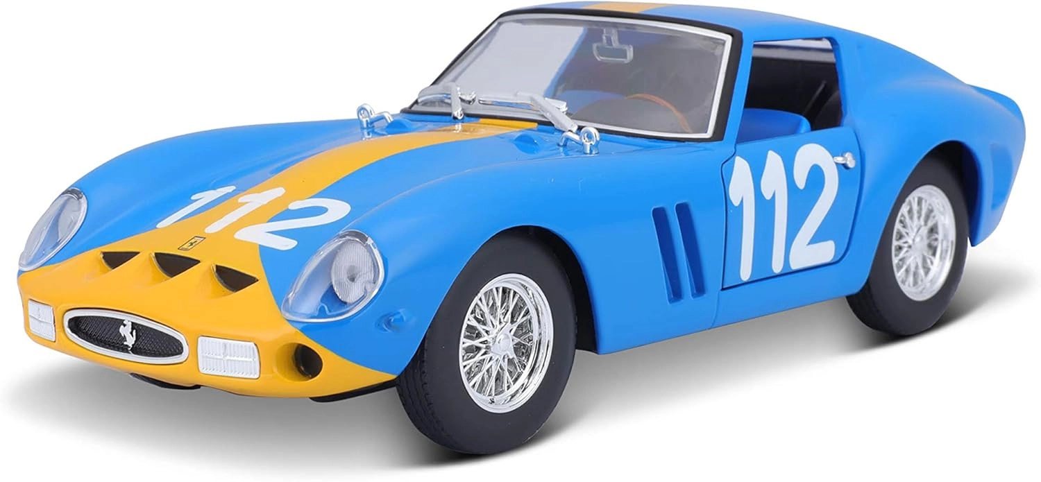 ماکت ماشین فلزی فراری 250 جی تی او برند بوراگو Ferrari 250 GTO Burago 1/24