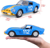ماکت ماشین فلزی فراری 250 جی تی او برند بوراگو Ferrari 250 GTO Burago 1/24
