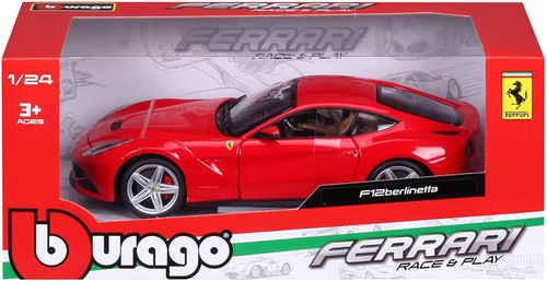 ماکت ماشین فلزی فراری اف 12 برلینتا برند بوراگو Ferrari F12 Berlinetta Burago 1/24
