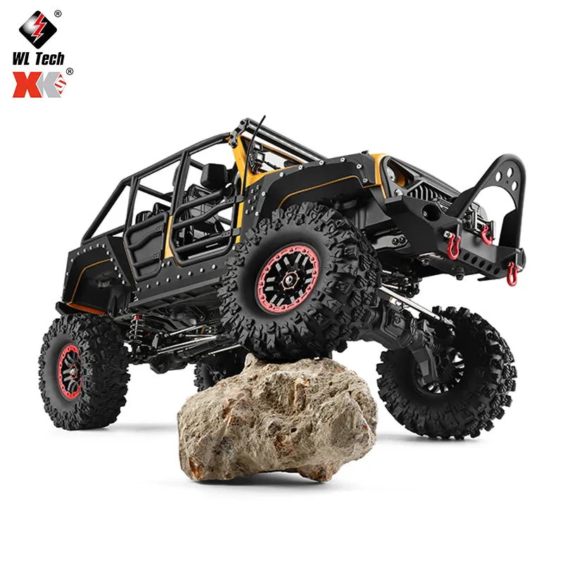 ماشین کنترلی آفرود جیپ صخره نورد با قابلیت نصب وینچ مقیاس 1/10 مدل Wltoys 104026