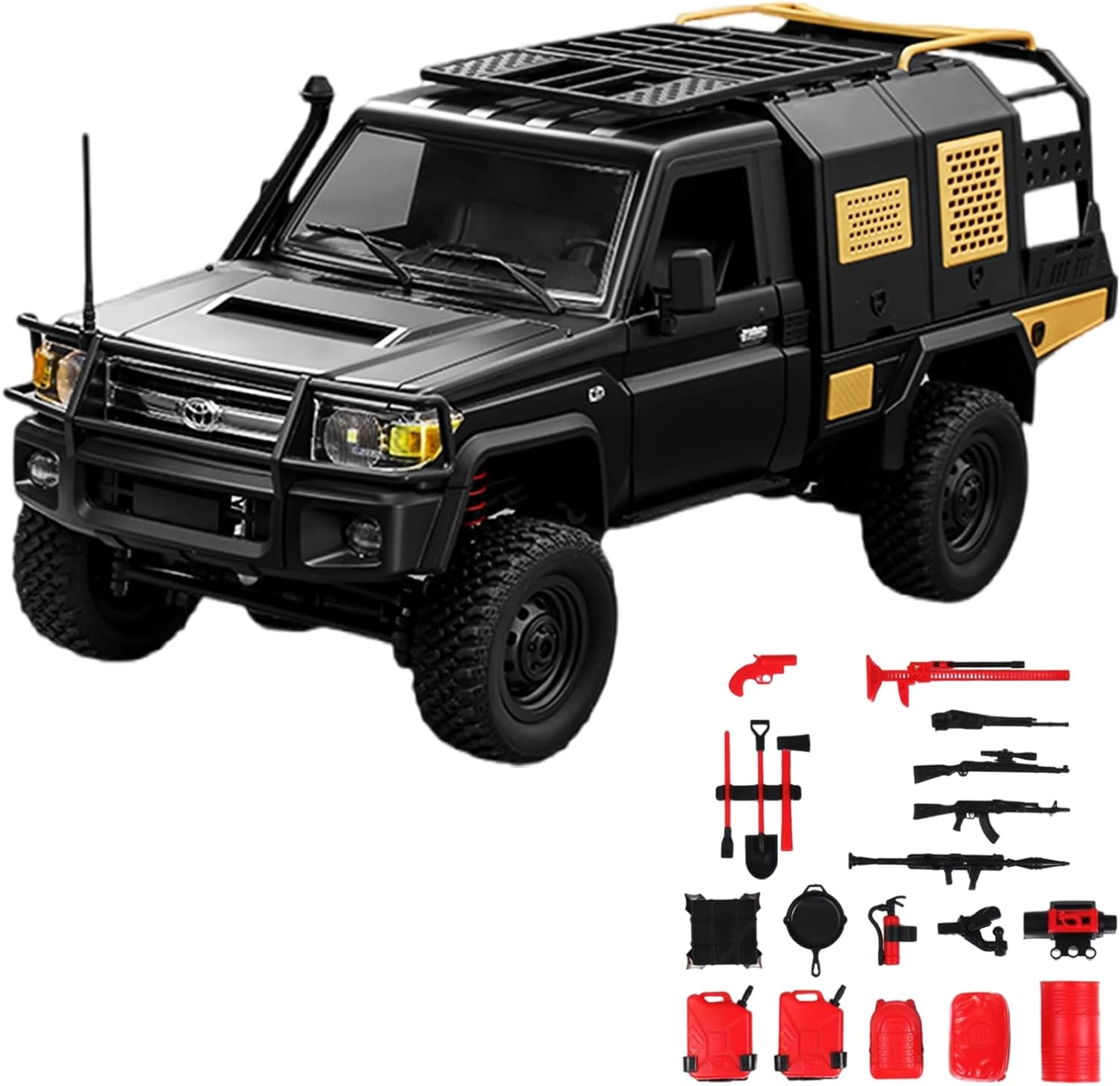 ماشین کنترلی صخره نورد تویوتا لندکروز پیکاپ مدل MN MODELS MN82s