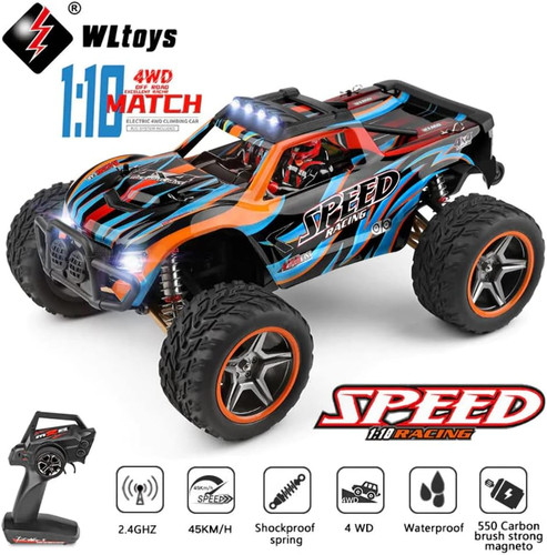 ماشین کنترلی آفرود شاسی فلزی 45 کیلومتر مدل Wltoys 104009