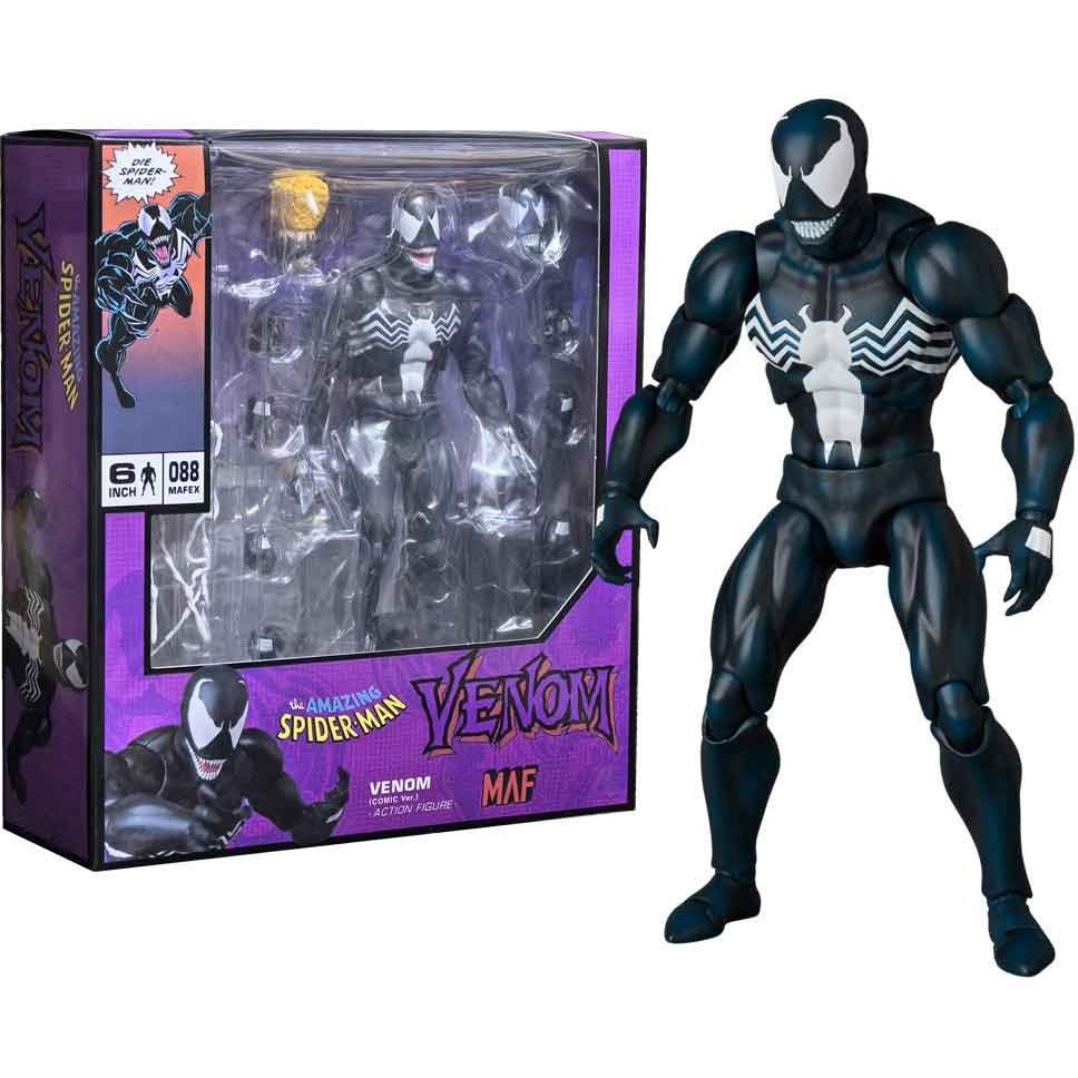 اکشن فیگور ونوم 15 سانت برند مافکس مدل Spiderman Venom Mafex