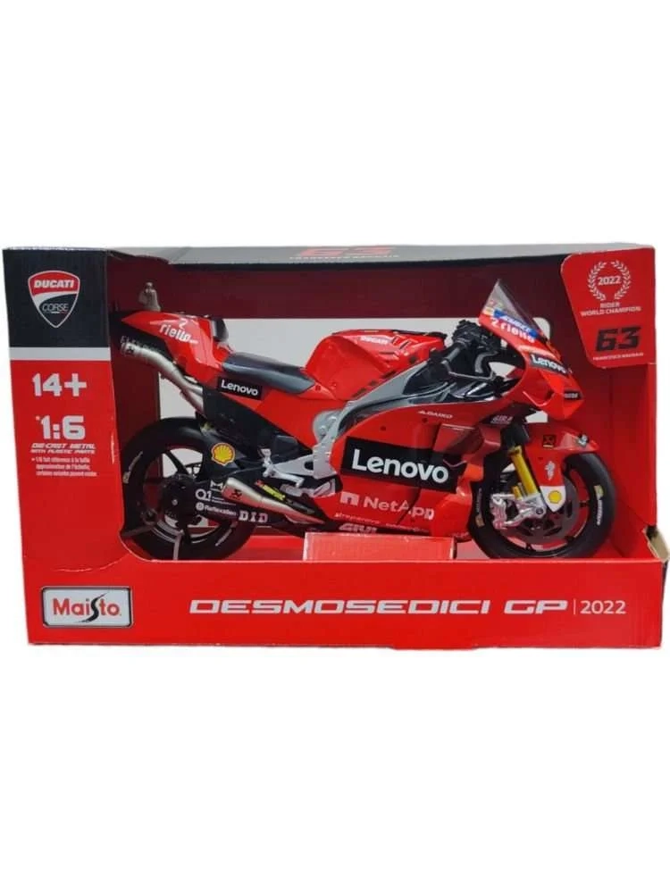 ماکت موتور دوکاتی موتو جی پی جک میلر مقیاس 1/6 برند مایستو مدل Ducati MotoGP Jack Miller Maisto 1/6
