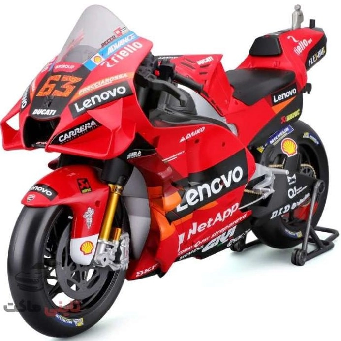 ماکت موتور دوکاتی موتو جی پی جک میلر مقیاس 1/6 برند مایستو مدل Ducati MotoGP Jack Miller Maisto 1/6