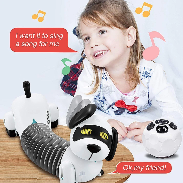 اسباب بازی سگ رباتیک کنترلی فنری شارژی مدل k22