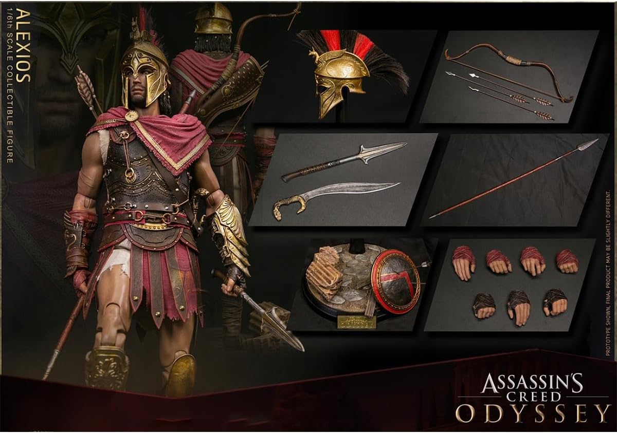 اکشن فیگور اساسین کرید الکسیوس بازی اودیسه برند دام توی مدل Assassin's Creed Odyssey Damtoys
