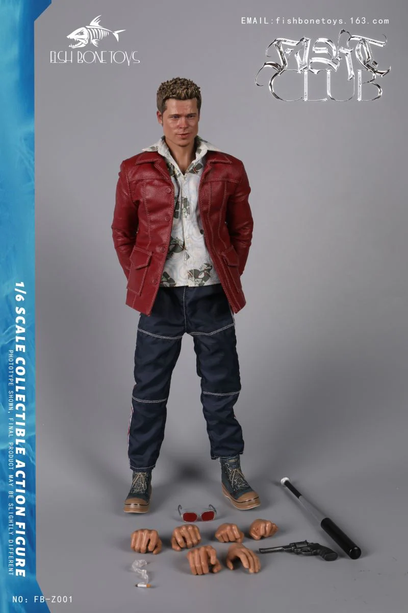 اکشن فیگور بردپیت تایلر دردن از فایت کلاب برند فیش بون FIGHT CLUB BRADPITT TYLER DURDEN fishbone