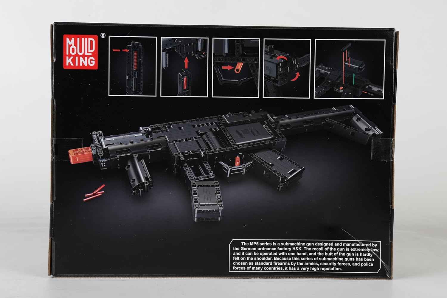 لگو تفنگ مسلسل ام پی 5 مولدکینگ 783 قطعه مدل Mouldking 14001 MP5