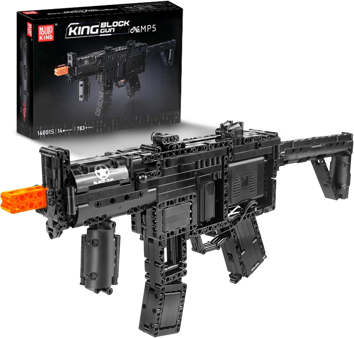 لگو تفنگ مسلسل ام پی 5 مولدکینگ 783 قطعه مدل Mouldking 14001 MP5