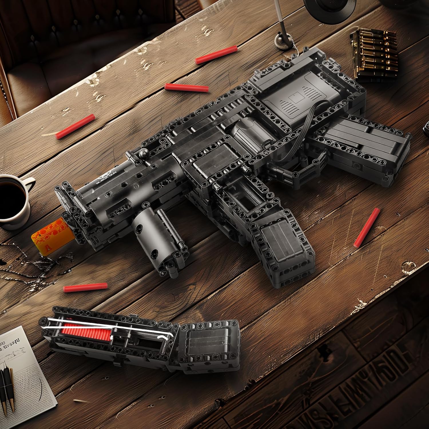 لگو تفنگ مسلسل ام پی 5 مولدکینگ 783 قطعه مدل Mouldking 14001 MP5